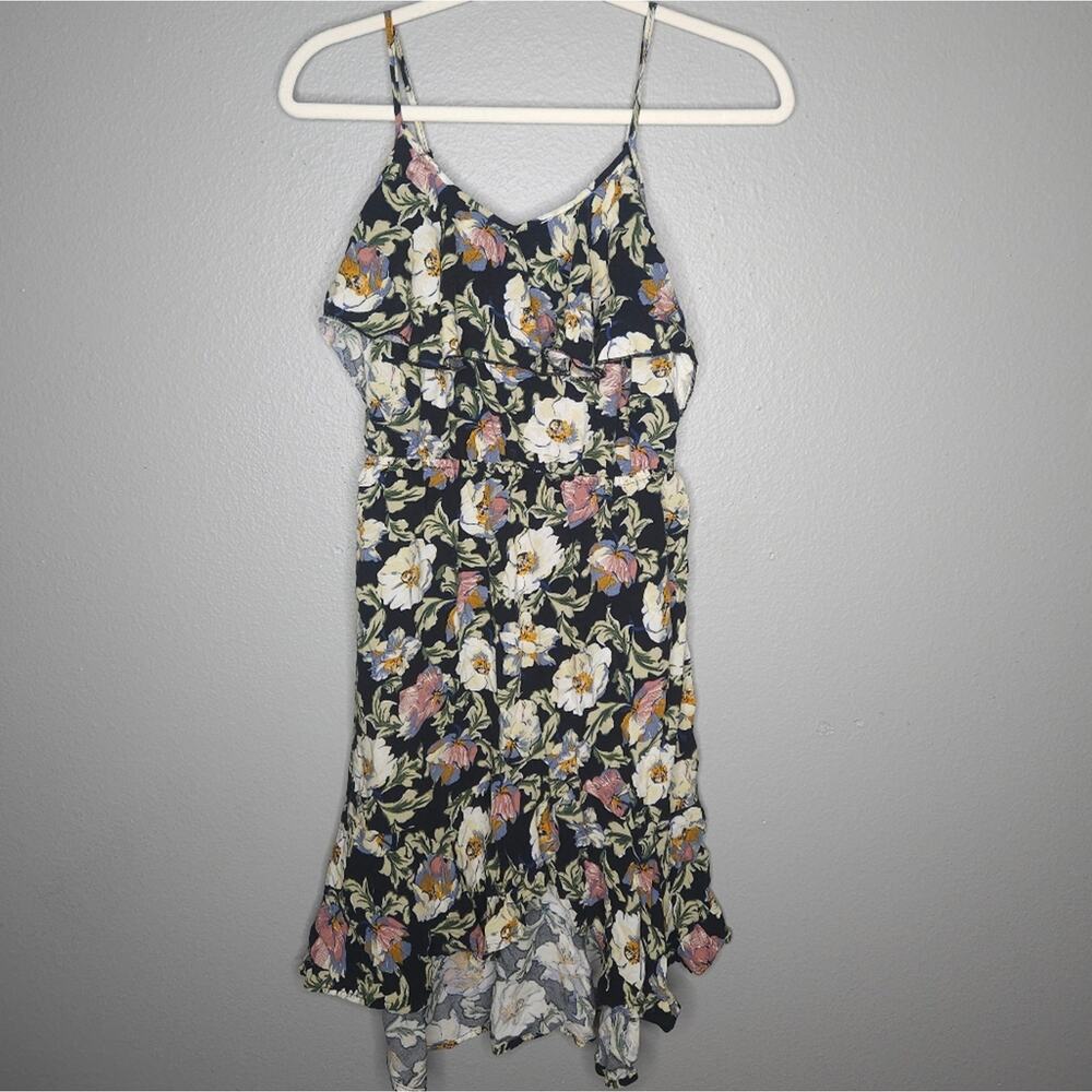 Xhilaration sun dress floral high low mini dress
